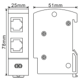 CSHBFL-SA/***（RJ11、4口、170V、导轨式、10口卡接式）