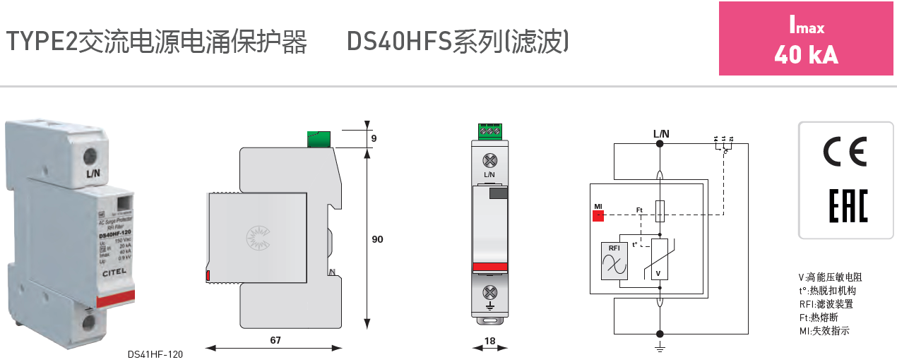 DS41HFS-230 RFI滤波抑制