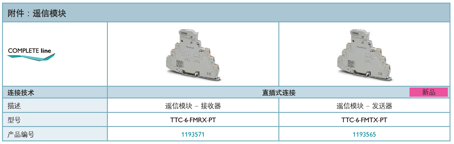 TTC-6-FMRX-PT(1193571)，TTC-6-FMTX-PT(1193565)